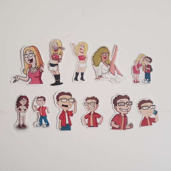 🔮3/$15 54pcs American Dad Stickers - Picture 3 of 7